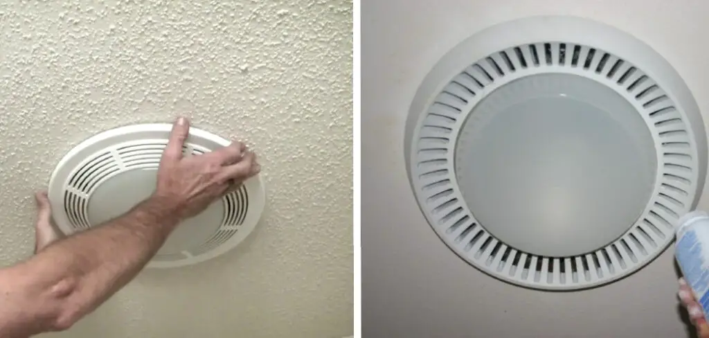 How to Remove Round Bathroom Fan Light Cover