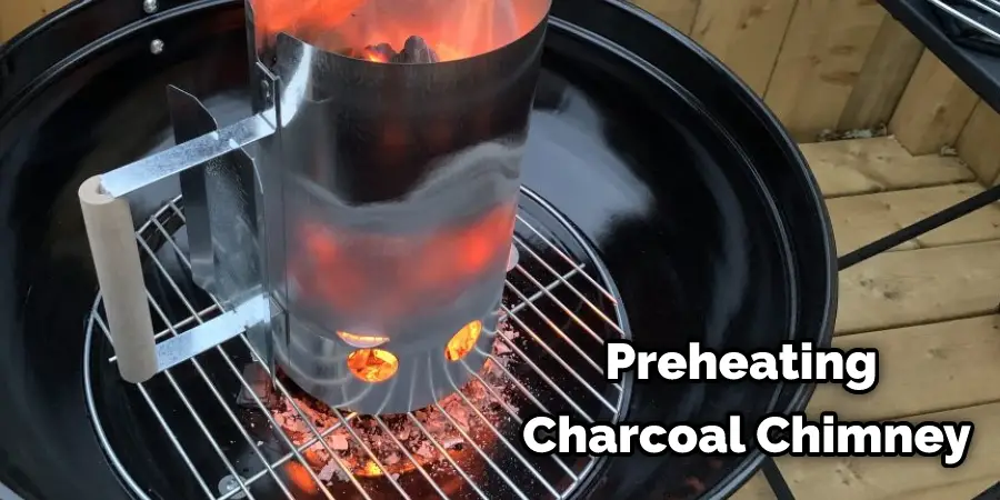 Preheating Charcoal Chimney