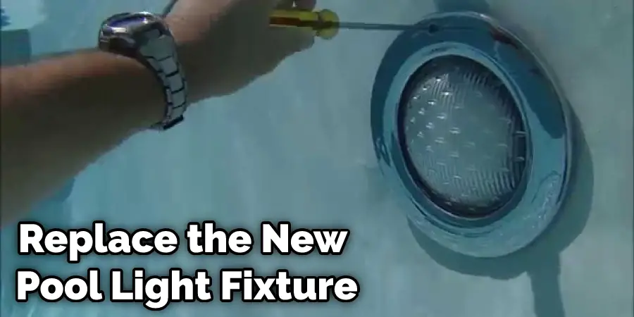 Replace the New Pool Light Fixture