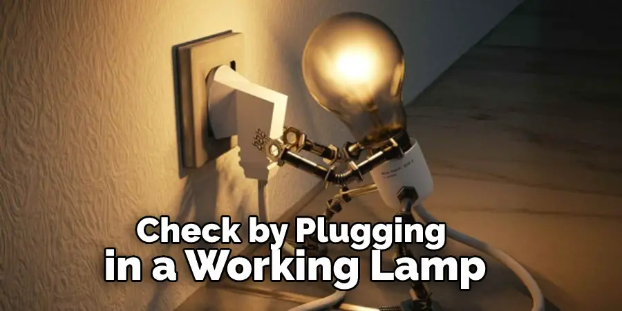 Check by Plugging in a Working Lamp