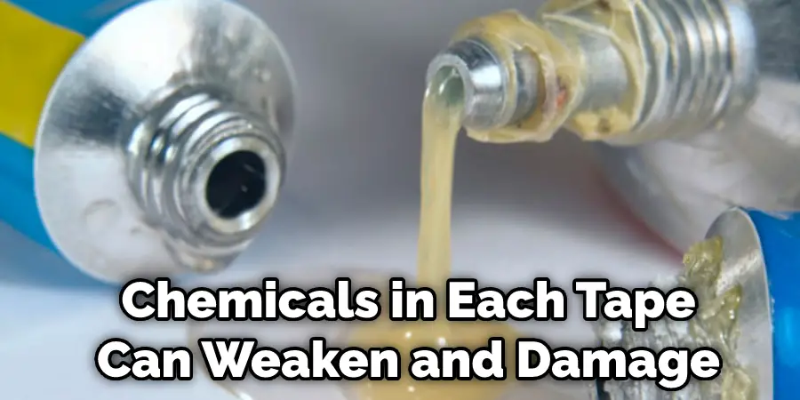  Chemicals in Each Tape  Can Weaken and Damage