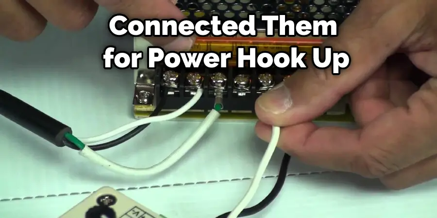 Connected Them for Power Hook Up
