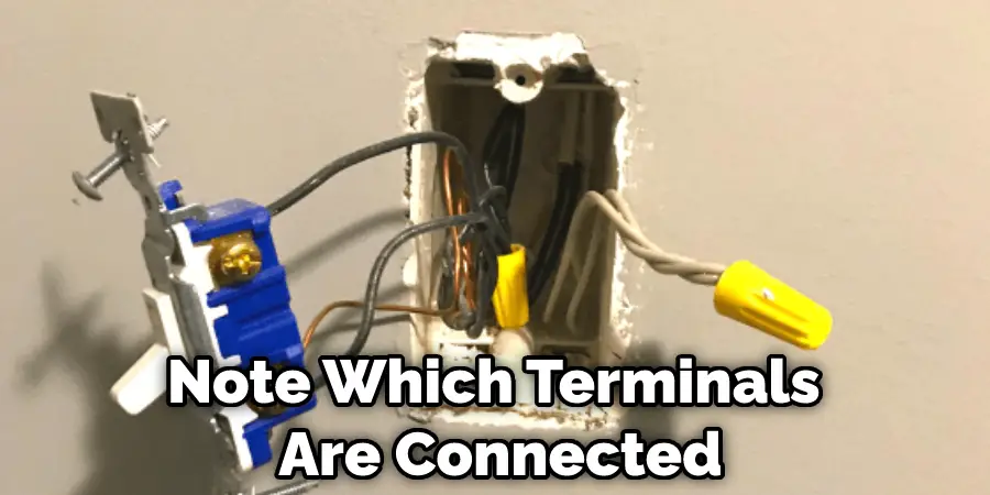 Note Which Terminals Are Connected