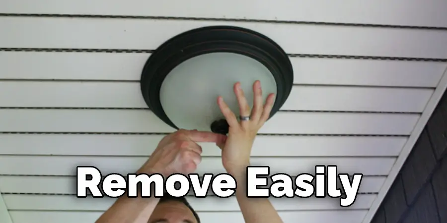 take off ceiling light