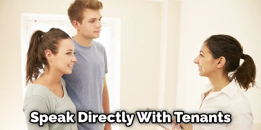 Speak Directly With Tenants