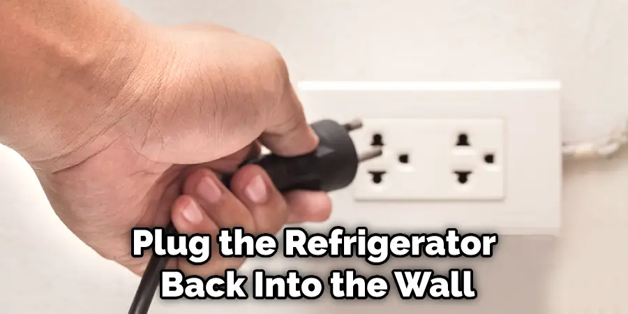 Plug the Refrigerator Back Into the Wall