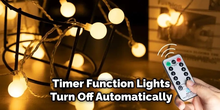 Timer Function Lights Turn Off Automatically 