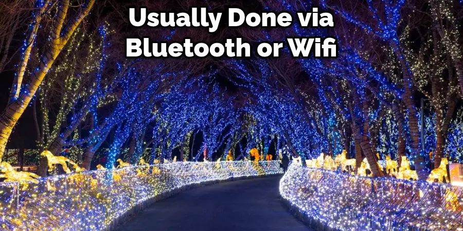 Usually Done via Bluetooth or Wifi