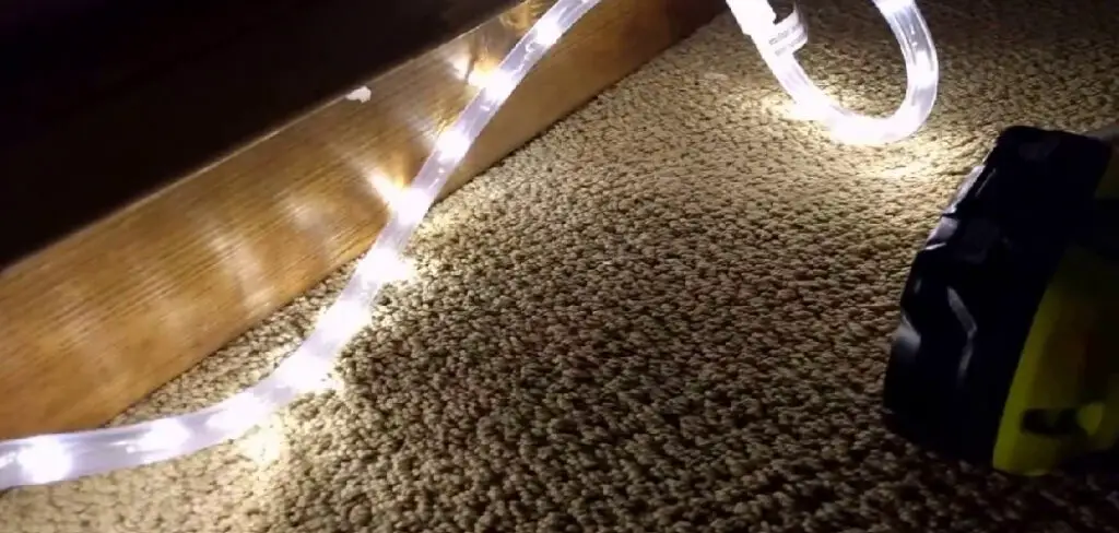 how to attach rope lights to concrete
