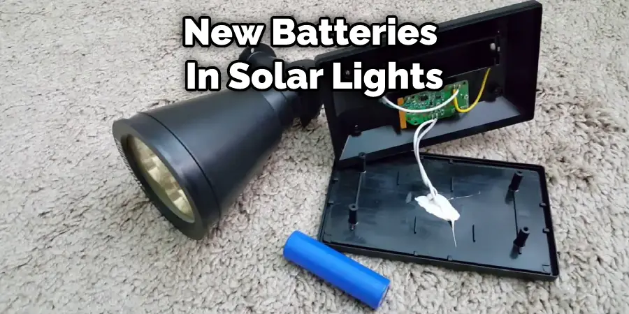New Batteries  In Solar Lights