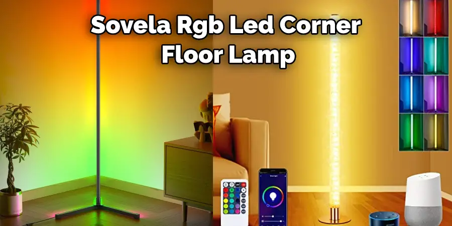 Sovela Rgb Led Corner  Floor Lamp