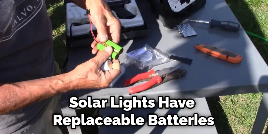 Solar Lights Have  Replaceable Batteries