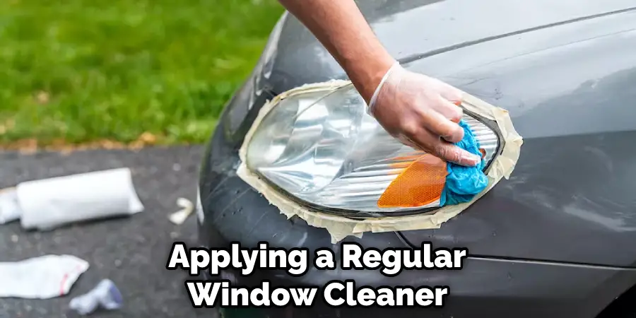 Applying a Regular Window Cleaner