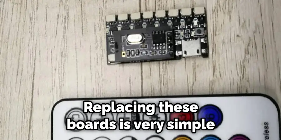  Replacing these boards is very simple