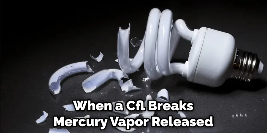 When a Cfl Breaks Mercury Vapor Released