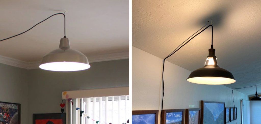 How to Hang a Plug in Pendant Light From Ceiling