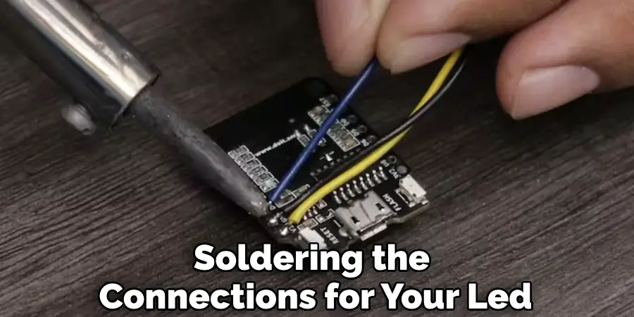 Soldering the Connections for Your Led