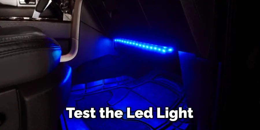 Test the Led Light