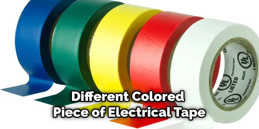 Different Colored Piece of Electrical Tape