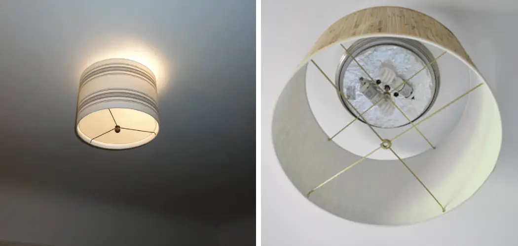 How to Put a Lampshade on a Ceiling Light