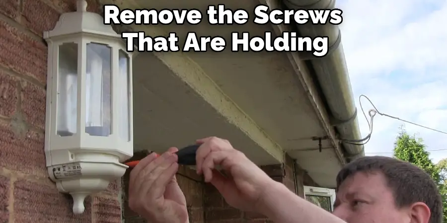 Remove the Screws That Are Holding