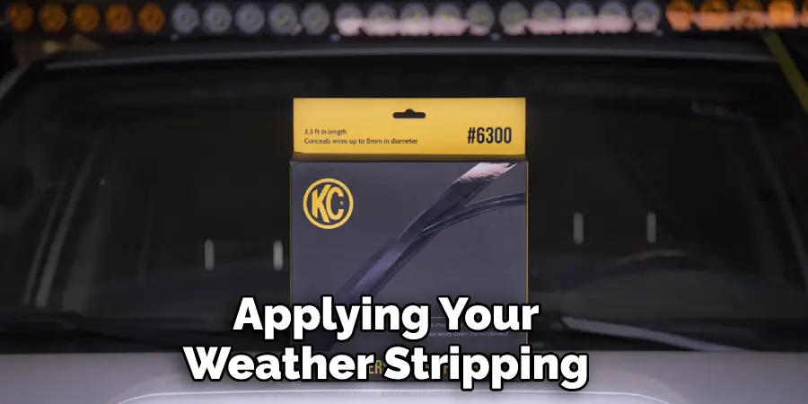 Applying Your Weather Stripping