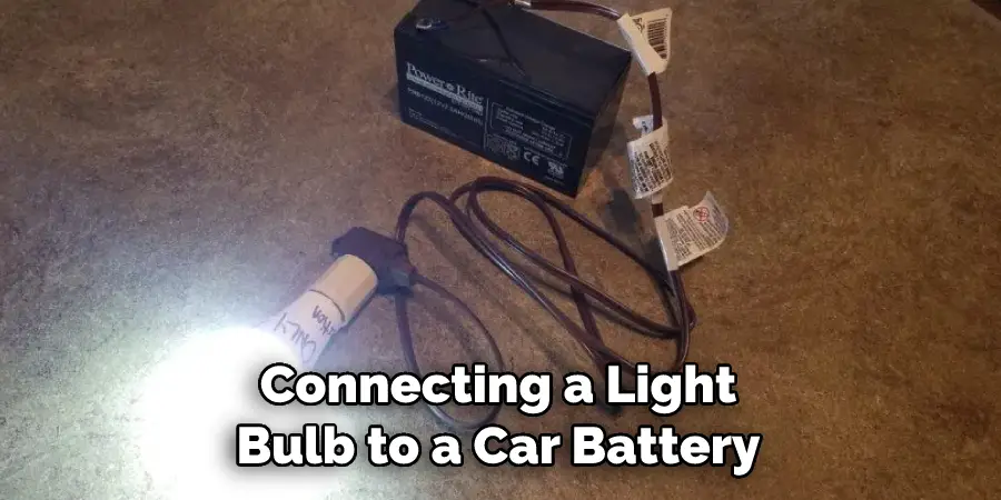Connecting a Light Bulb to a Car Battery