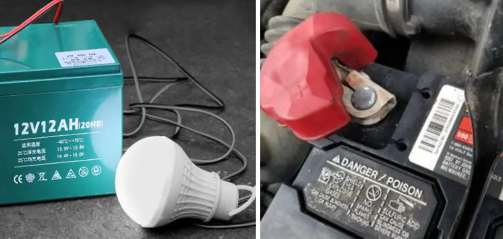 How to Run a Light Bulb Off a Car Battery