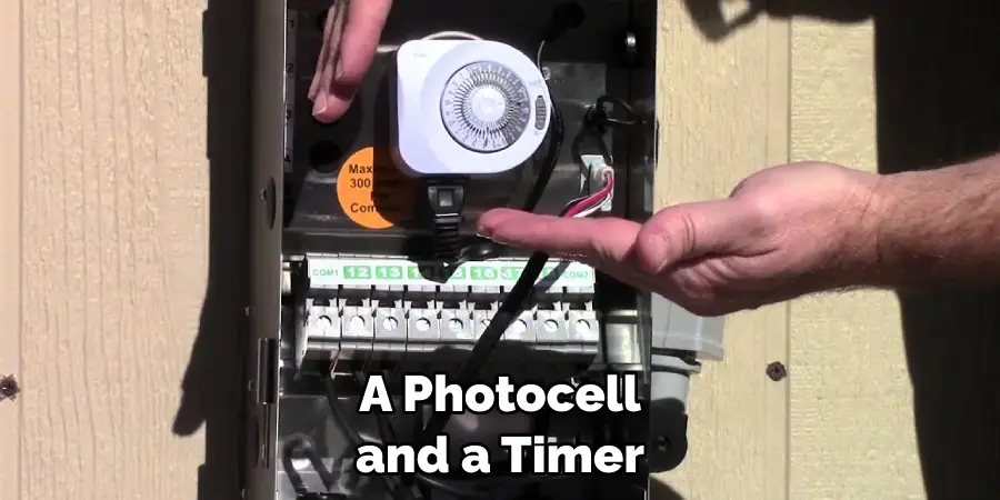 A Photocell and a Timer