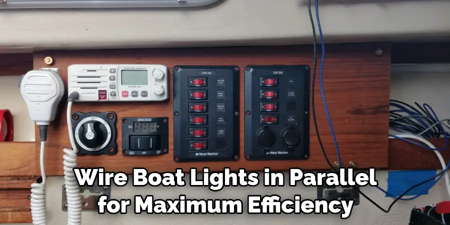 Wire Boat Lights in Parallel for Maximum Efficiency