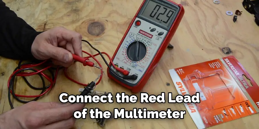 Connect the Red Lead of the Multimeter