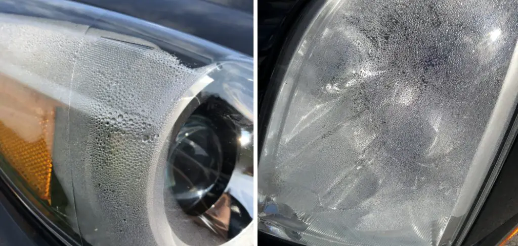 How to Remove Water From Headlight