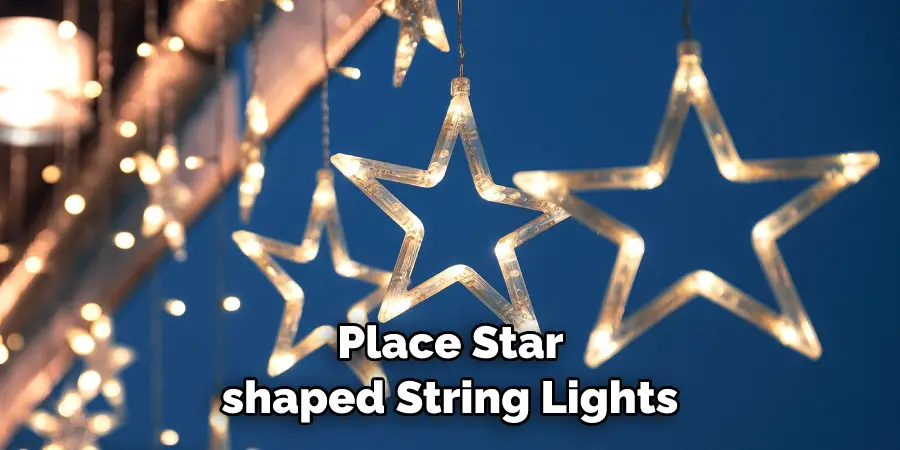 Place Star shaped String Lights 