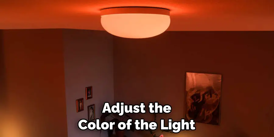 Adjust the Color of the Light