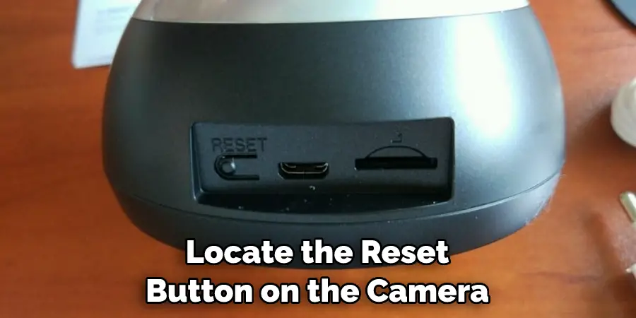 Locate the Reset Button on the Camera